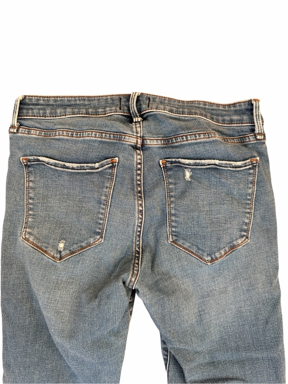 Abercrombie & Fitch Harper 29/8R Ankle Jeans Women’s Distressed Medium Wash - Picture 4 of 6